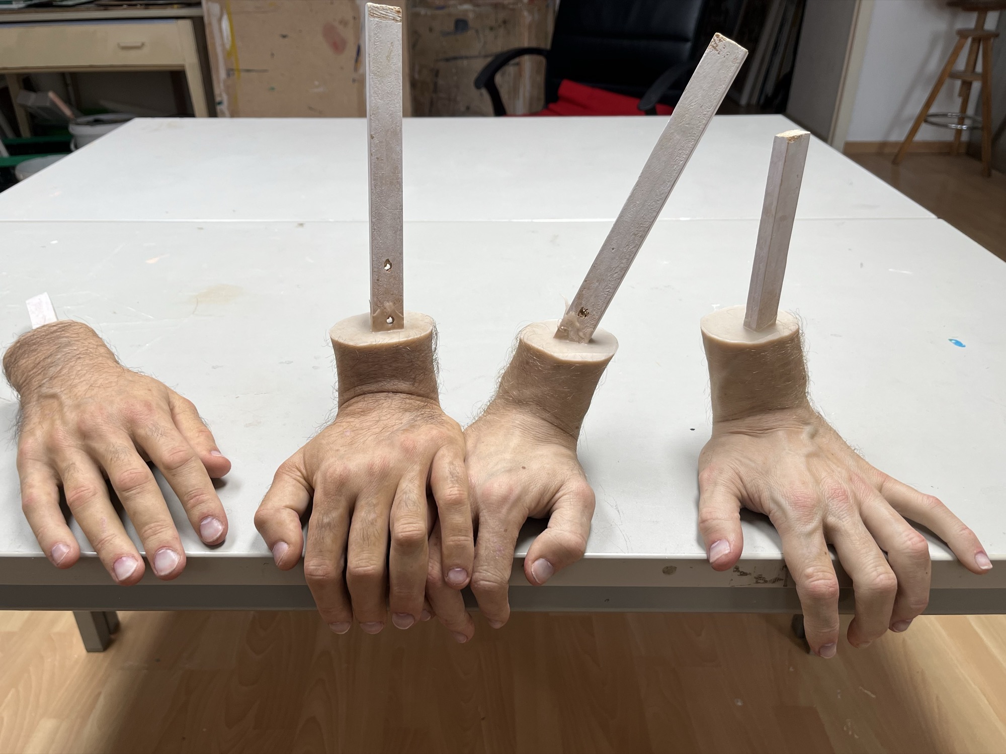 Skulpturale Handarbeit Detail